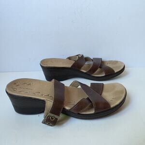 Red Wing Sandals Womens Size 9M Brown Leather Slides 4048 Slip On Shoes